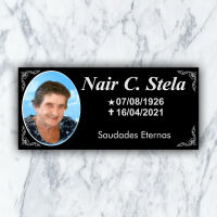 Imagem de Placa ACM 246 - 20cm x 10cm (foto oval 7x9)